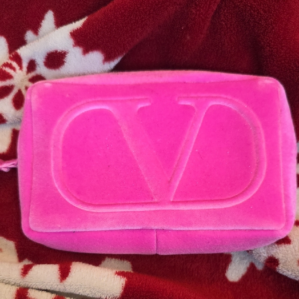 Pink Velvet Clutch